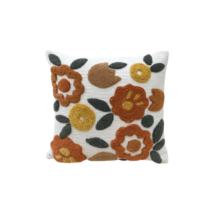 Tufted Floral Cushion