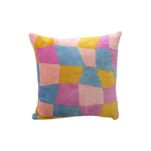 Color Blocked Playful Cushion