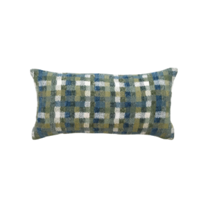 Handwoven Pillow with Multi Checkered Pattern