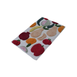Table Tufted Bath Mat With Fruits Pattern