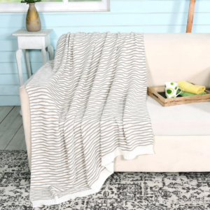 The Seafoam Drift Knit Throw