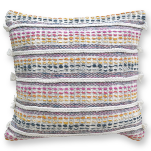 Multi Colour Hand Woven Cushion Set of 2