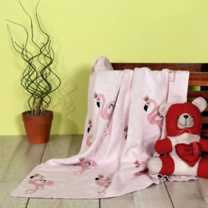 Baby Pink Bird Blanket