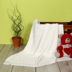 Baby White Texture  Blanket