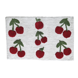 Red Cherry Retreat Bath Mat