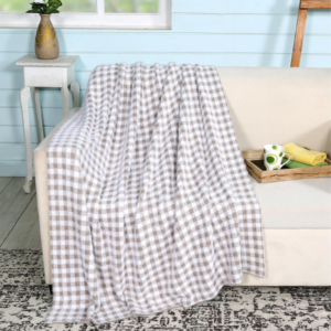 Checkmate Chic Knitted Throw