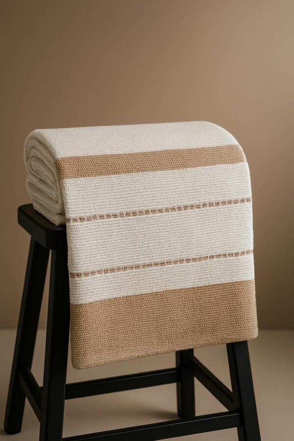 Hand Woven Textured Cotton Throw
