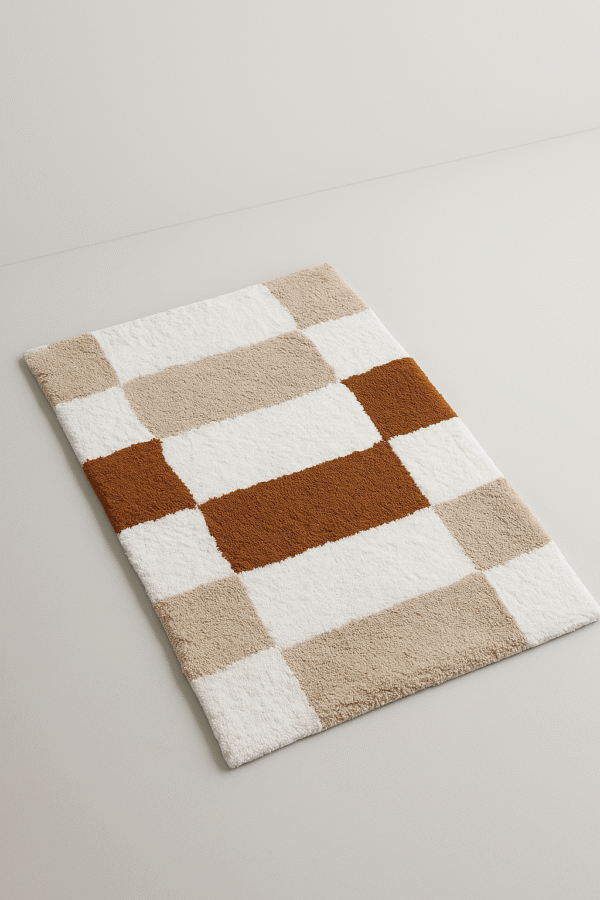 Chic Check Bath Mat