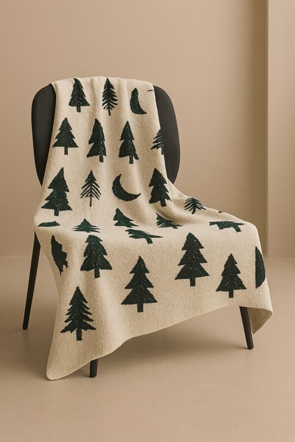 X-Mas Tree Knit Throw