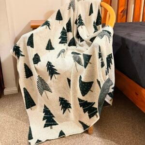 X-Mas Tree Knit Throw