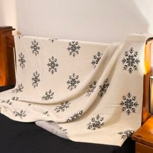 Crystal Snow Knit Throw