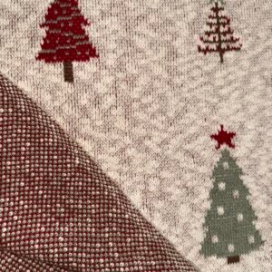 Christmas Tree Multi Knit Throw