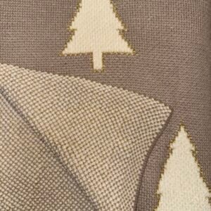 Silent Night Tree Knit Throw