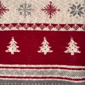 Christmas Striped Knit Throw