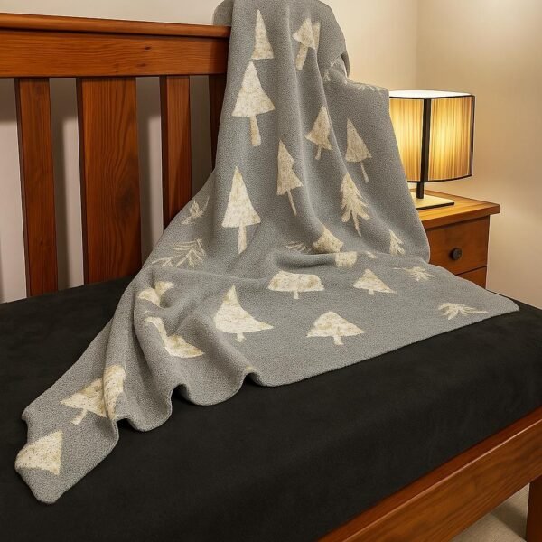 Frosted Fir Knit Throw