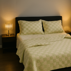 Bed Sheet Cream Design