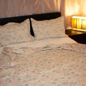 Bed Sheet Cream Pink
